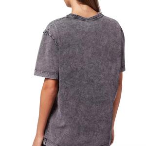 T-shirt personnalisé en gros avec logo imprimé par transfert thermique, délavé à l'acide, pour hommes et femmes, streetwear, 100% coton, durable, écologique, haute qualité - Product Image 6