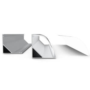 Applications linéaires et architecturales, alliage d'aluminium série 6000, bande extrudée sur mesure, fabrication OEM, profilé LED pour l'éclairage - Product Image 5
