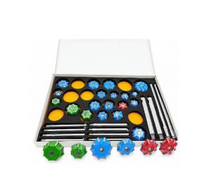 Juego de 25 piezas de cortadores de asientos de válvulas con punta de carburo VTC con pilotos, escariadores y mangos para motores de coches y motocicletas - Product Image 2