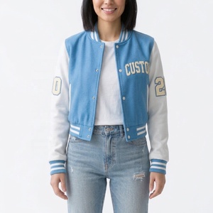 Chaquetas Varsity Cortas de Moda para Mujer, de Lana de Alta Calidad para Invierno, al Por Mayor a Bajo Precio - Product Image 2