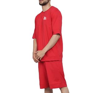 Conjuntos cortos para hombre, conjunto corto de dos piezas, pantalones cortos para hombre, camiseta informal de calle, camiseta de 2 piezas, conjuntos para hombre, Color de contraste personalizado - Product Image 6