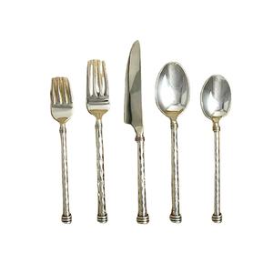 Nouvel ensemble de couverts en acier inoxydable de haute qualité, fabriqué à la main, pour la table de mariage, les hôtels, les fournitures de service de table - Product Image 5