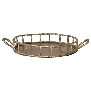 Modern Metal <b>Gold</b> Plated Croc Pattern Decorative <b>Tray</b> Embossed Metal <b>Serving</b> Decorative <b>Tray</b> for Home Decor - Product Image 2