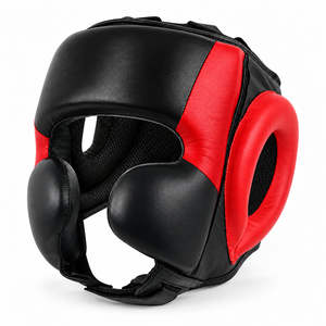 CHAMPS GEARS Protector de Cabeza Profesional de Cuero para Boxeo - Ajustable, Transpirable, con Visor Transparente, Protección Deportiva Personalizada - Product Image 3