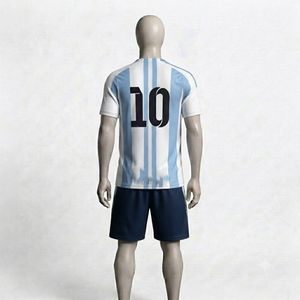 Conjunto de Uniforme de Fútbol Sublimado Personalizado, Uniforme de Fútbol Unisex, Kit Completo, Logotipo del Equipo Personalizado, Número en la Parte Delantera, Pantalones Cortos Transpirables de Secado Rápido - Product Image 3