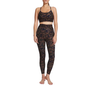 Leggings de Cintura Alta con Estampado de Leopardo para Mujer, Pantalones Transpirables Sin Costuras de Spandex y Poliéster con Protección UPF 50 - Product Image 3