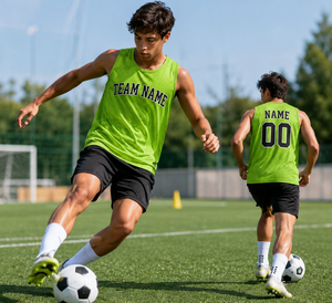 Custom Soccer Low Price Fast Shipping Training Bibs Mesh Practice Vests OEM Sports Pinnies for Teams Clubs <b>Coaches</b> & Wholesaler - Product Image 5