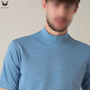 Camisetas de cuello simulado para adultos, de corte regular, color liso, fáciles de usar, cómodas, para crear tu propio estilo, con precio razonable. - Product Image 5