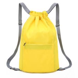 Custom Printed logo Gym Sack Basketball Marathon Travel Polyester Draw String Bag Foldable Sports Shoe Nylon <b>Drawstring</b> <b>Backpack</b> - Product Image 2