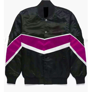 Blouson Bomber Décontracté en Soie Satinée Grande Taille pour Homme, Personnalisé, Vente Chaude, Tendance, Respirant, en Peau de Mouton, Hiver - Product Image 5