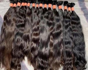 Najir Hair Hub Cheveux Indiens du Sud en Gros, Cheveux Naturels Bruts à Donneur Unique pour Tressage, Noir Naturel, Double Trame Faite à la Machine, Remy 100g - Product Image 3