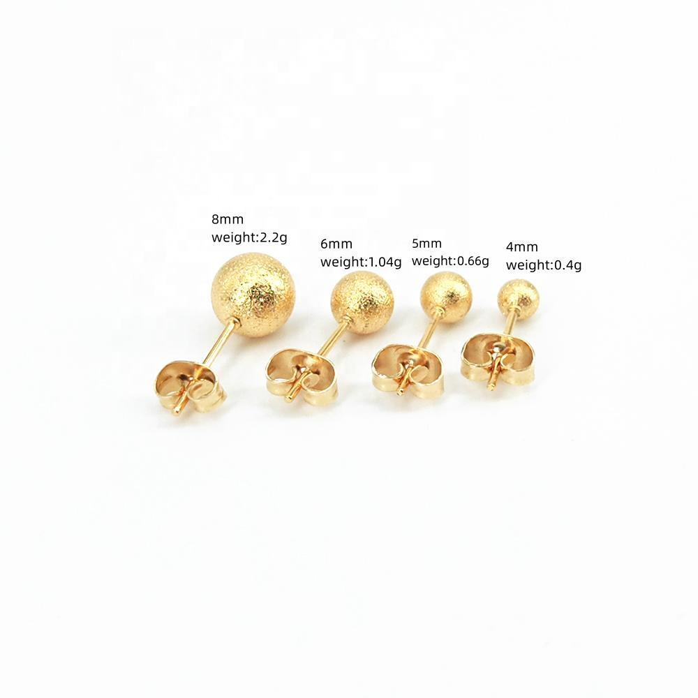Round Bead Posts studs