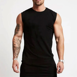 Débardeur de sport pour homme 100% coton, style streetwear, été, pour la musculation, la remise en forme, débardeur décontracté en tricot - Product Image 1