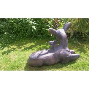 Estatua de Madre Cierva con Cachorros para Jardín, Mayorista y Fabricante de Figuras de Animales Personalizadas - Product Image 4