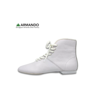 Botte de danse jazz en cuir à lacets avec doublure en coton pour le théâtre et les arts de spectacle Color Guard - Adulte unisexe