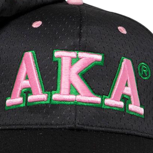 Gorra Flexfit de 3 Letras AKA Negra, Gorra de Béisbol de Alto Rendimiento, Bordada con el Logotipo de la Hermandad Griega, para Mujer, Uso en Exteriores - Product Image 6