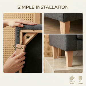 Patas de Sofá Cuadradas Cónicas de Madera Estilo Moderno, Rosca M8, Patas de Repuesto de Madera para Muebles, Sofá, Gabinete, Escritorio, Tocador - Product Image 5