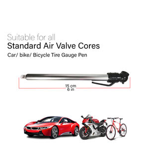 Manomètre de pression des pneus en acier inoxydable Roadpower (RP-GAU-PEN) avec embout métallique - 100 PSI - Assure une inflation optimale des pneus - Product Image 3