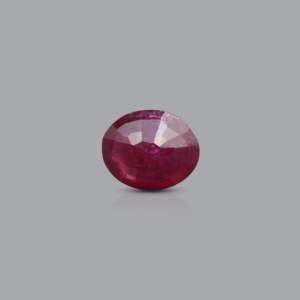 3.7 Carat Natural Ruby Loose Gemstone Oval Cut Faceted for Fine Jewelry - Product Image 2