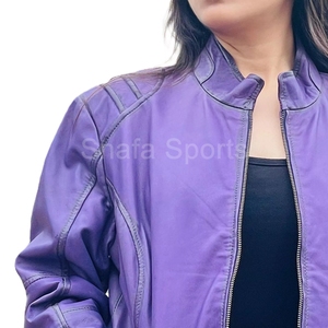 Veste en cuir pour femme, 100% cuir véritable, tendance, prix le plus bas, vente en ligne. - Product Image 5