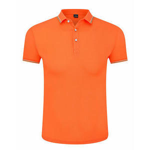 Chemises Polo de Golf à Manches Courtes en Coton 100% de Haute Qualité, Taille Plus, Logo Personnalisé, Col Uni, pour Hommes - Product Image 2