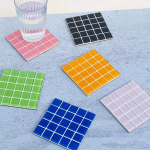 Juego de Posavasos de Mosaico Hechos a Mano TCE, Vajilla Decorativa Premium, Posavasos Resistentes al Calor para Hogar, Oficina, Regalo y Suministro al por Mayor - Product Image 5