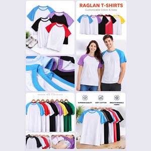 Camiseta Raglan Unisex Extra Grande de Alta Calidad Personalizada, 100% Algodón, Costuras en Contraste, Corte Cuadrado - Product Image 6