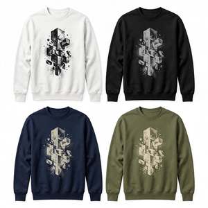 Heavyweight Fleece Crew neck <b>Sweatshirt</b> <b>Vintage</b> Acid Washed Street wear Graphic Pullover Casual Cotton Winter Apparel - Product Image 6