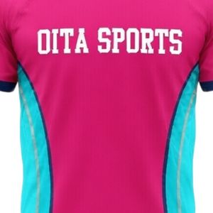 ชุดเสื้อและกางเกงขาสั้นสำหรับเล่นเน็ตบอลสีชมพูเทอร์ควอยซ์สำหรับผู้ชาย ผ้าโพลีเอสเตอร์ ทรงสปอร์ต ชุดกีฬา แถบข้างตัวเสื้อ เหมาะสำหรับการแข่งขันและการฝึกซ้อม - Product Image 5