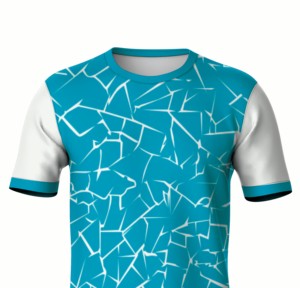 T-shirt unique à sublimation intégrale, design imprimé sur toute la surface, jersey 100% polyester, tissu doux et respirant pour l'été et les occasions décontractées - Product Image 4