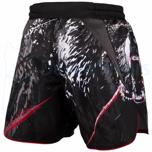 Premium Quality <b>Elastic</b> Stretch Draw <b>Strings</b> Sublimated MMA Shorts Customized Design Your Brand Logo Quick Dry Lightweight - Product Image 1