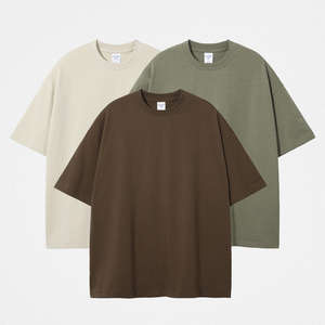 Camiseta de Verano para Hombre, Diseño Moderno, Algodón Grueso de Alta Calidad, Hombros Caídos, Estilo Hip Hop, Lisa, Talla Grande - Product Image 6