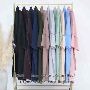 Elegante Abaya Musulmana Moderna Verde Oliva para Mujer, Estilo Dubái, Vestido Islámico Modesto para Fiestas - Product Image 6