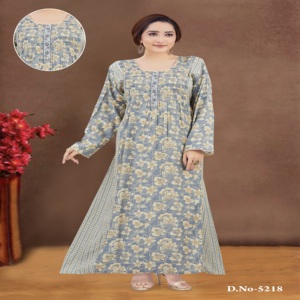 Caftán/Abaya de tela con estampado de cápsulas y diseño combinable, con fruncido y bordado fino – Abaya Árabe Jalabiya al por mayor - Product Image 2