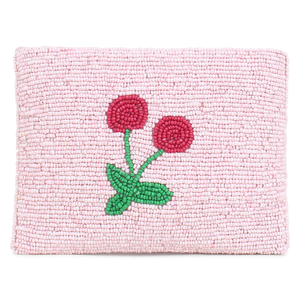 Pochette à monnaie verte perlée avec motif de dragon de dessin animé, forme carrée, broderie, article promotionnel décontracté - Product Image 5