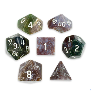 High quality stone dice Fancy jasper natural <b>crystal</b> reiki healing gemstones Engraved stone custom dice <b>set</b> Vikings <b>crystal</b> - Product Image 6