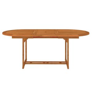 Tavolo da giardino in legno massello eucalipto tavolo esterno 78.7 "x 39.4" x 29.5" - Product Image 2
