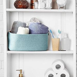Customised Handwoven Desktop Storage <b>Basket</b> Sundry Storage Cotton Rope <b>Basket</b> Cotton Rope Woven Storage <b>Basket</b> - Product Image 2