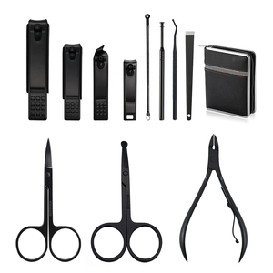 Professional OEM Leather Manicure Set Pedicure Care Tools New Rainbow <b>Nail</b> File Clippers Beauty Grooming <b>Kit</b> in Box Packaging - Product Image 5