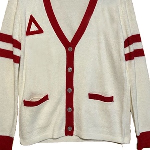 <b>Women's</b> White Knitted V-neck <b>Cardigan</b> <b>Long</b> Sleeve Contrast Color Button Front Pockets Casual All Seasons Wear All Seasons Wear - Product Image 5