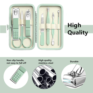 Travel <b>Nail</b> Care Kit Compact Manicure Pedicure <b>Tools</b> Set High Quality Manicure Pedicure Kit <b>Nail</b> <b>Tools</b> With Case Multi Function - Product Image 3