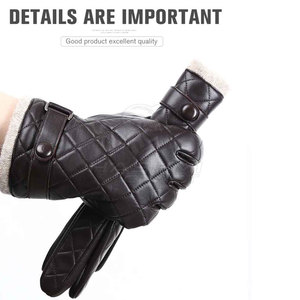 Guantes de cuero de alta calidad, ajuste cómodo, acabado suave, material duradero para clima frío - Product Image 2