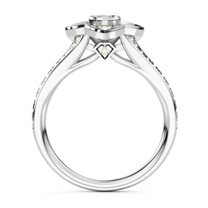 Anillo de Compromiso y Boda con Diamante Natural de Corte Redondo de 0.75 Ct para Mujer, Plata de Ley 925, Joyería Fina al por Mayor - Product Image 4