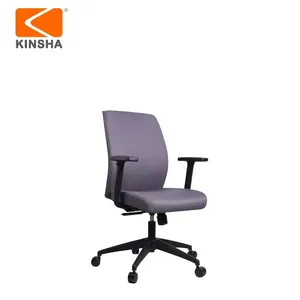เก้าอี้สำนักงาน KINSHA รุ่น Ergonomic Executive ผ้าหุ้มพนักพิงแข็งแรง หมุนได้ พร้อมที่วางแขนปรับระดับได้ ดีไซน์ทันสมัยสำหรับใช้ในบ้านและสำนักงาน - Product Image 3