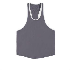 2026 Hot Selling Design New Plain Gym <b>Vest</b> Custom Bodybuilding tank Tops for <b>Men</b> 100% Cotton 180GSM Quick Dry Gy <b>Stringers</b> - Product Image 2