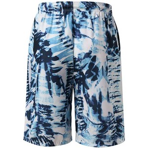 Shorts de bain pour hommes, coupe mi-haute, avec cordon de serrage, imperméables, style urbain, en maille, séchage rapide, décontractés, en Spandex/Polyester - Product Image 3