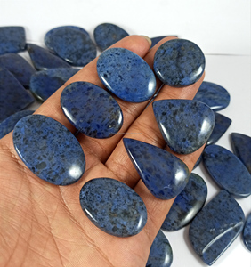 Wholesale Lot Radha Arts Natural Blue Dumortierite Cabochon Loose Gemstone 20-35mm Handmade Healing for Pendant Jewelry Making - Product Image 4