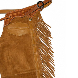Chaps d'équitation en cuir de qualité supérieure, style western, disponibles dans toutes les couleurs et tailles - Product Image 6