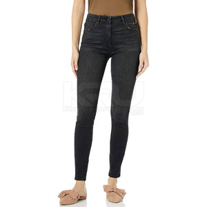 Stylish Slim Fit Winter Women <b>Jeans</b> Pants with Modern Cut <b>Soft</b> 100% Cotton Fabric Breathable & Eco-Friendly for Casual Outfits - Product Image 4