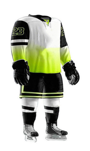 Uniformes de Hockey sobre Hielo al por Mayor, Conjuntos Deportivos con Logotipo Personalizado, Transferencia Térmica, Alta Calidad, OEM, 100% Poliéster, Ecológicos - Product Image 2